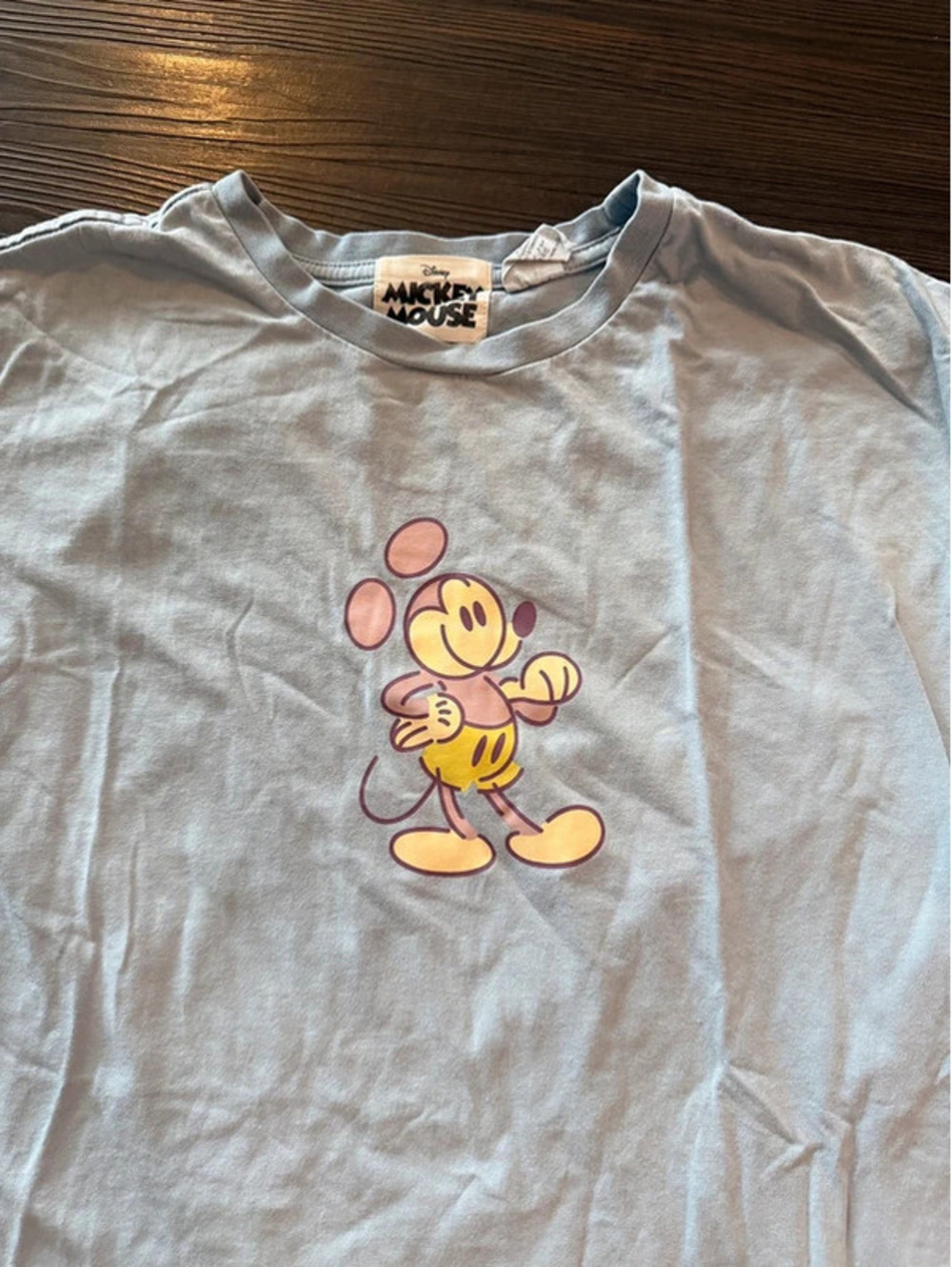 Disney Mickey Mouse light blue t shirt men medium